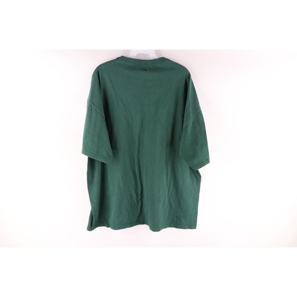 Russell Athletic Mens Size XL Faded Blank Short Sleeve T-Shirt Green Cotton - Picture 6 of 8